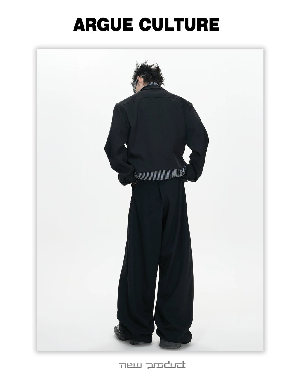 Layered Stripe Cropped Jacket - COPPING THREADS - Argue Culture
