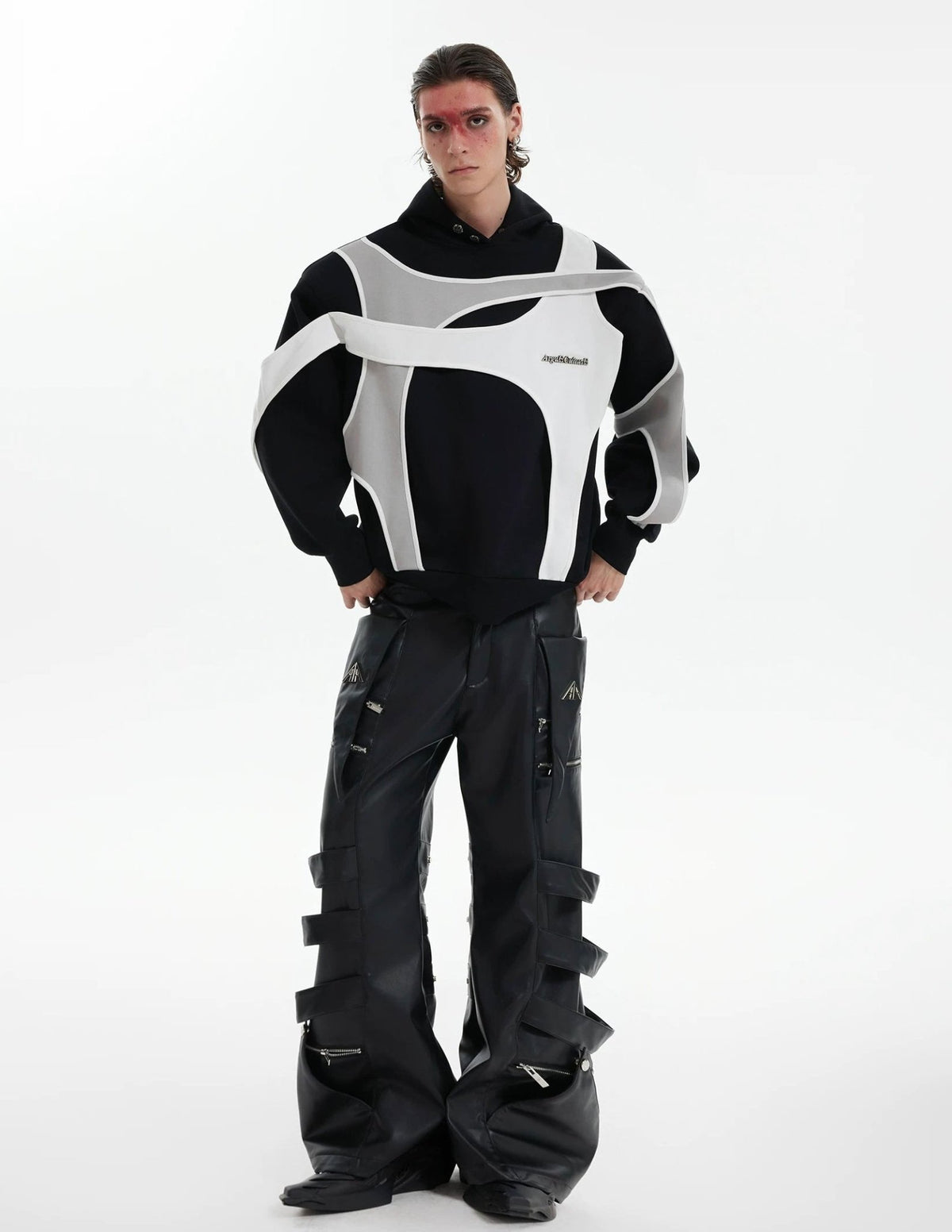 Layered Tie-Detail Padded-Shoulder T-Shirt - COPPING THREADS - Argue Culture