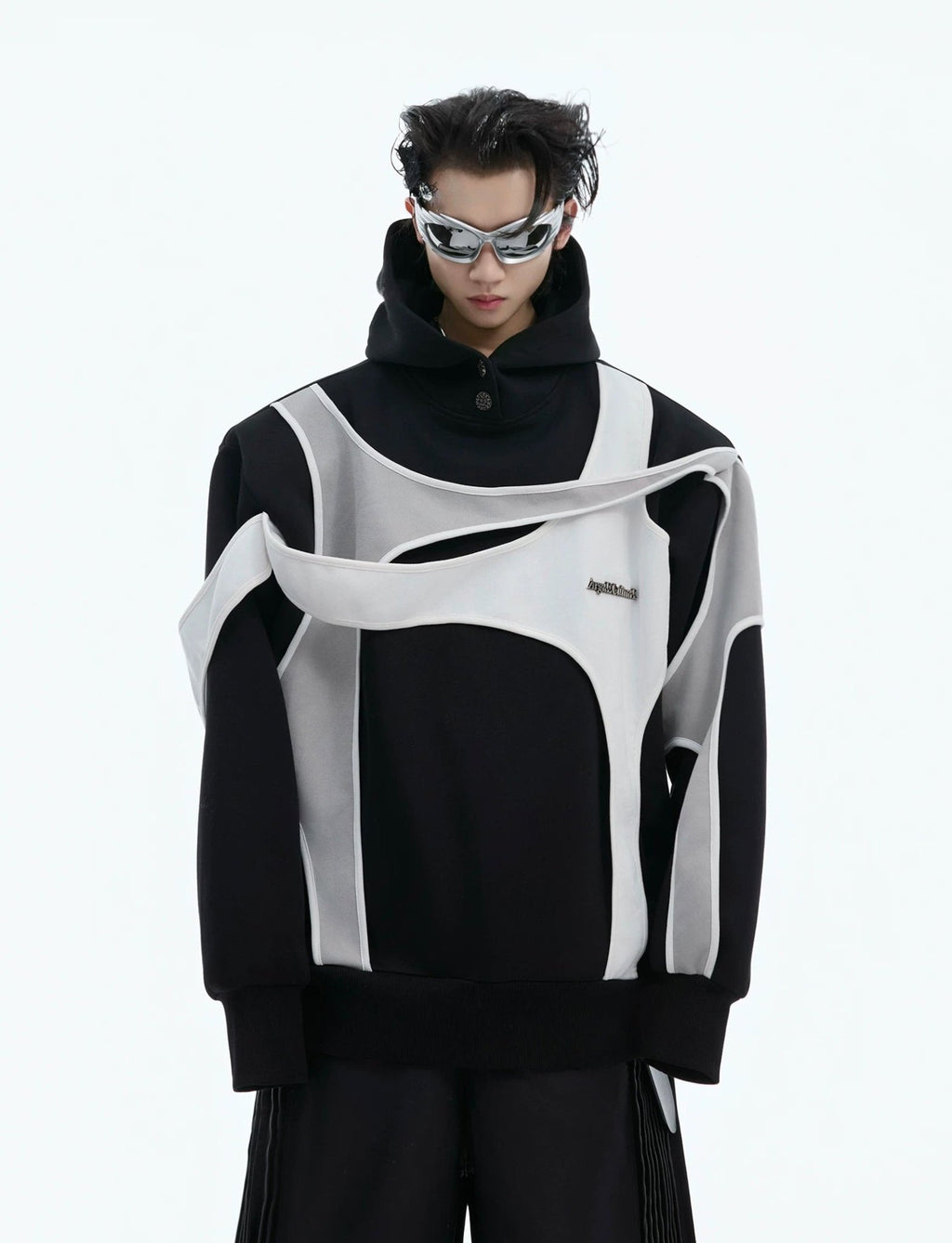 Layered Tie-Detail Padded-Shoulder T-Shirt - COPPING THREADS - Argue Culture