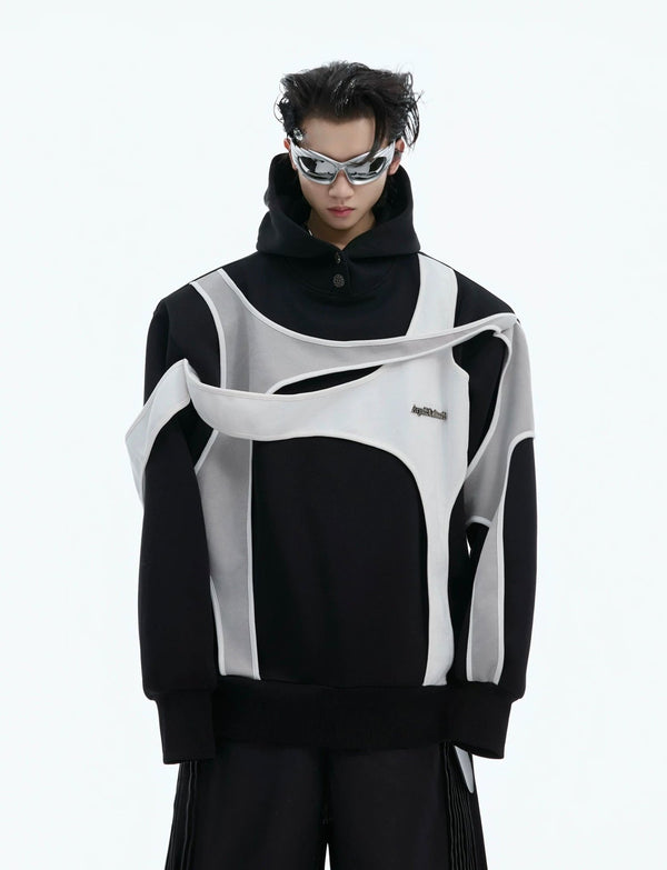Layered Tie-Detail Padded-Shoulder T-Shirt - COPPING THREADS - Argue Culture