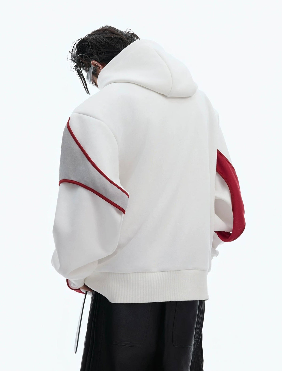 Layered Tie-Detail Padded-Shoulder T-Shirt - COPPING THREADS - Argue Culture