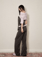 Layered Tie - Front Top & Ruffle Waist Joggers Set - COPPING THREADS - AGAM