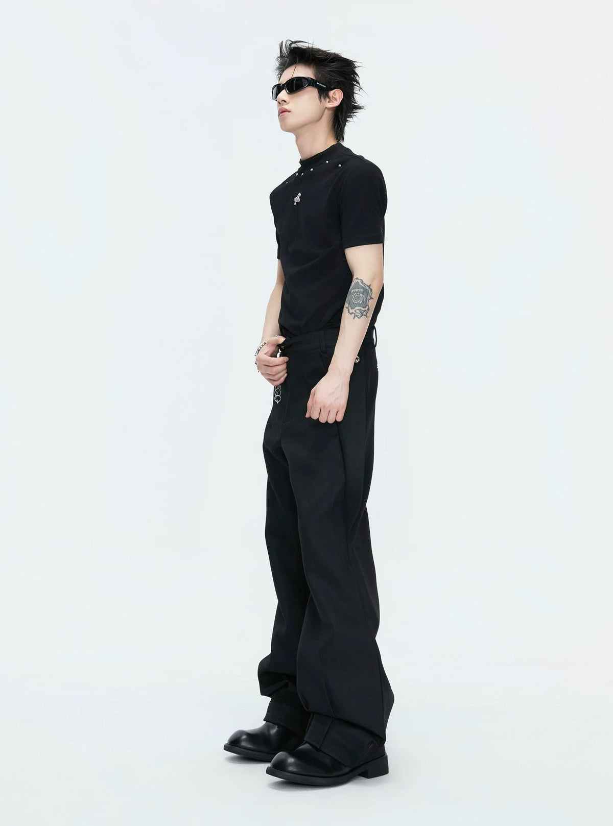 Layered V-Neck Waist-Shaped Blazer Set - COPPING THREADS - Argue Culture