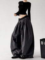 Layered-Waist Balloon Pants - CT3113 - COPPING THREADS - CT ORIGINALS