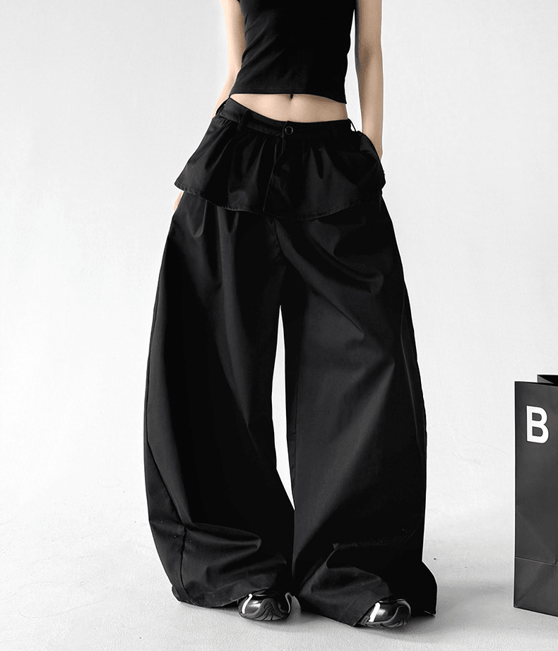 Layered Waist Wide - Leg Pants - CT6205 - COPPING THREADS - CT Select