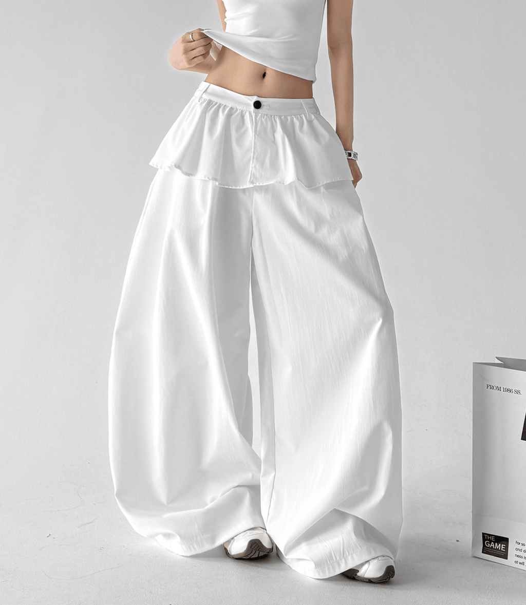 Layered Waist Wide - Leg Pants - CT6205 - COPPING THREADS - CT Select