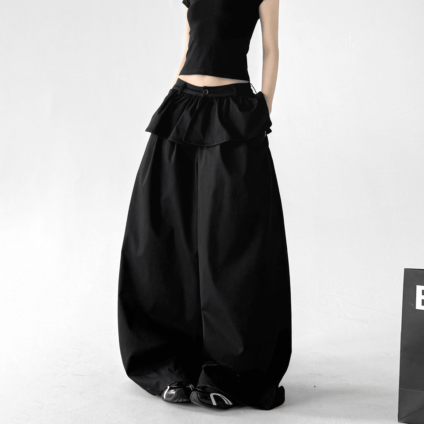 Layered Waist Wide - Leg Pants - CT6205 - COPPING THREADS - CT Select