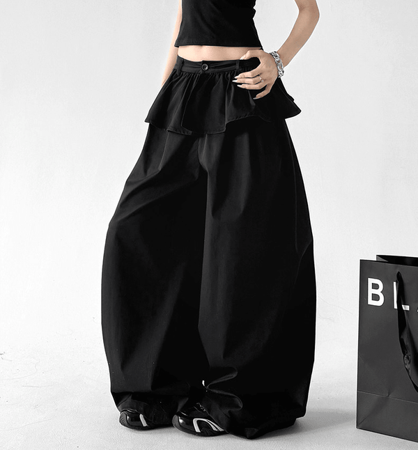 Layered Waist Wide - Leg Pants - CT6205 - COPPING THREADS - CT Select