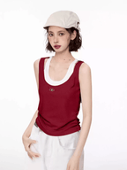 Layered Wide - Strap Sleeveless Tank Top - COPPING THREADS - CT Select