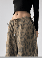 Leopard Cargo Wide - Leg Pants - COPPING THREADS - CT Select