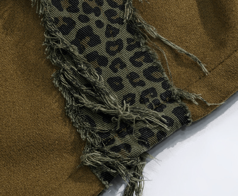 Leopard Patch Curved - Leg Wide Pants - COPPING THREADS - CT Select