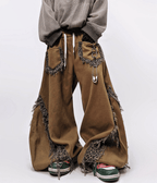 Leopard Patch Curved - Leg Wide Pants - COPPING THREADS - CT Select