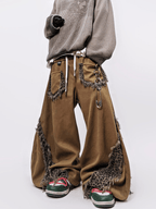 Leopard Patch Curved - Leg Wide Pants - COPPING THREADS - CT Select