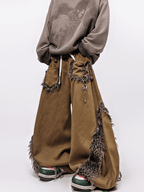 Leopard Patch Curved - Leg Wide Pants - COPPING THREADS - CT Select