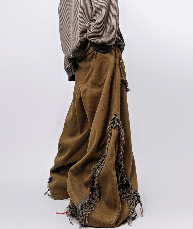 Leopard Patch Curved - Leg Wide Pants - COPPING THREADS - CT Select