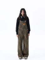 Leopard Print Denim Overalls - COPPING THREADS - CT Select