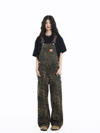 Leopard Print Denim Overalls - COPPING THREADS - CT Select