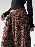Leopard Print Plush Wide - Leg Pants - COPPING THREADS - CT Select