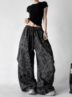 Leopard Print Wide Leg Drawstring Pants - COPPING THREADS - CT Select
