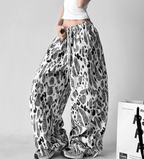 Leopard Print Wide Leg Drawstring Pants - COPPING THREADS - CT Select