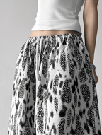 Leopard Print Wide Leg Drawstring Pants - COPPING THREADS - CT Select