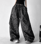 Leopard Print Wide Leg Drawstring Pants - COPPING THREADS - CT Select