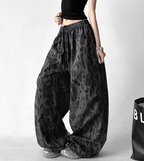 Leopard Print Wide Leg Drawstring Pants - COPPING THREADS - CT Select