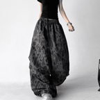 Leopard Print Wide Leg Drawstring Pants - COPPING THREADS - CT Select