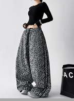 Leopard Print Wide‑Leg Track Pants - COPPING THREADS - CT Select