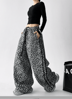 Leopard Print Wide‑Leg Track Pants - COPPING THREADS - CT Select