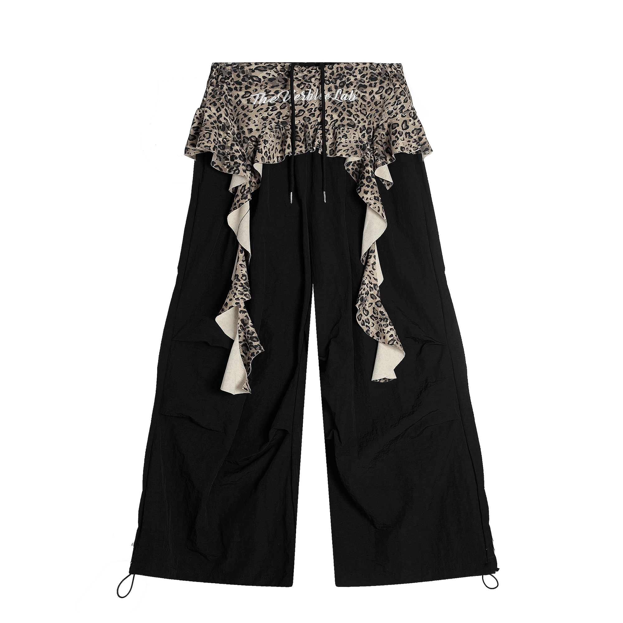 Leopard Ruffle Layered Parachute Pants - COPPING THREADS - CT Select