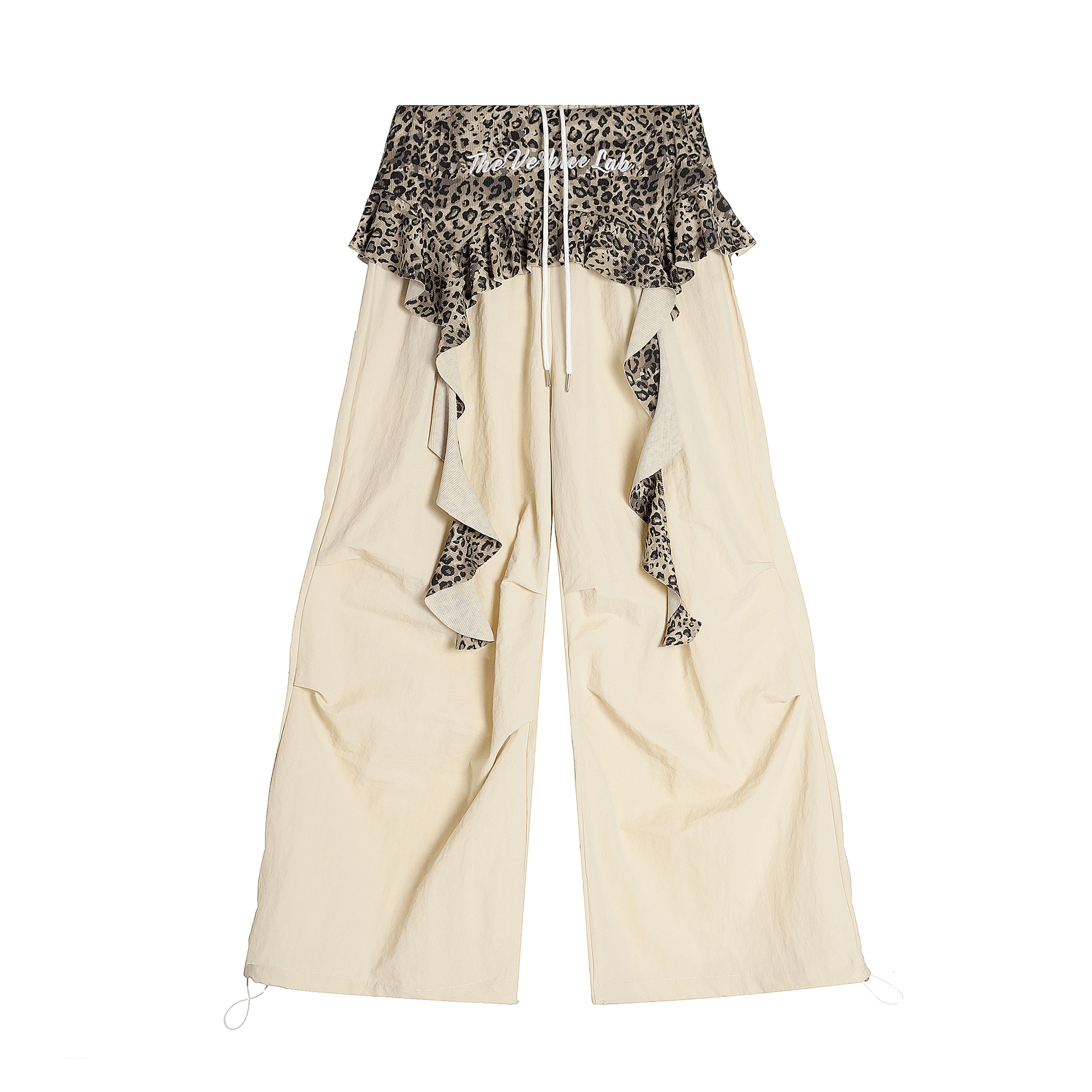 Leopard Ruffle Layered Parachute Pants - COPPING THREADS - CT Select