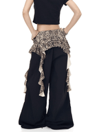 Leopard Ruffle Layered Parachute Pants - COPPING THREADS - CT Select
