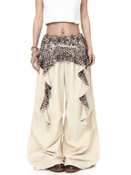 Leopard Ruffle Layered Parachute Pants - COPPING THREADS - CT Select