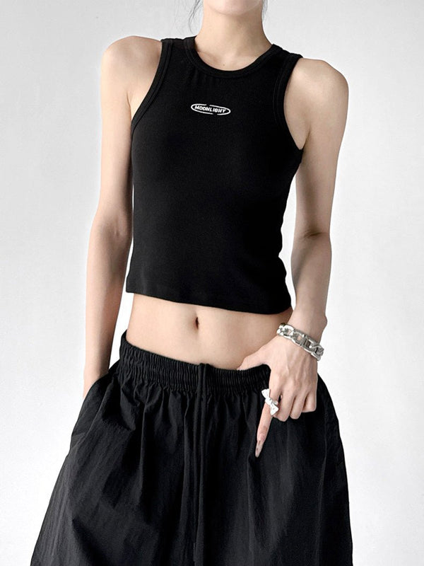 Letter-Detail Fitted Tank Top - CT6657 - COPPING THREADS - CT ORIGINALS