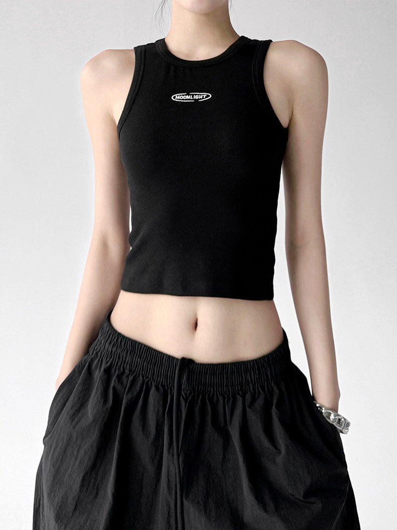 Letter-Detail Fitted Tank Top - CT6657 - COPPING THREADS - CT ORIGINALS
