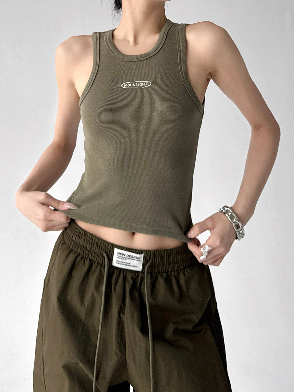 Letter-Detail Fitted Tank Top - CT6657 - COPPING THREADS - CT ORIGINALS