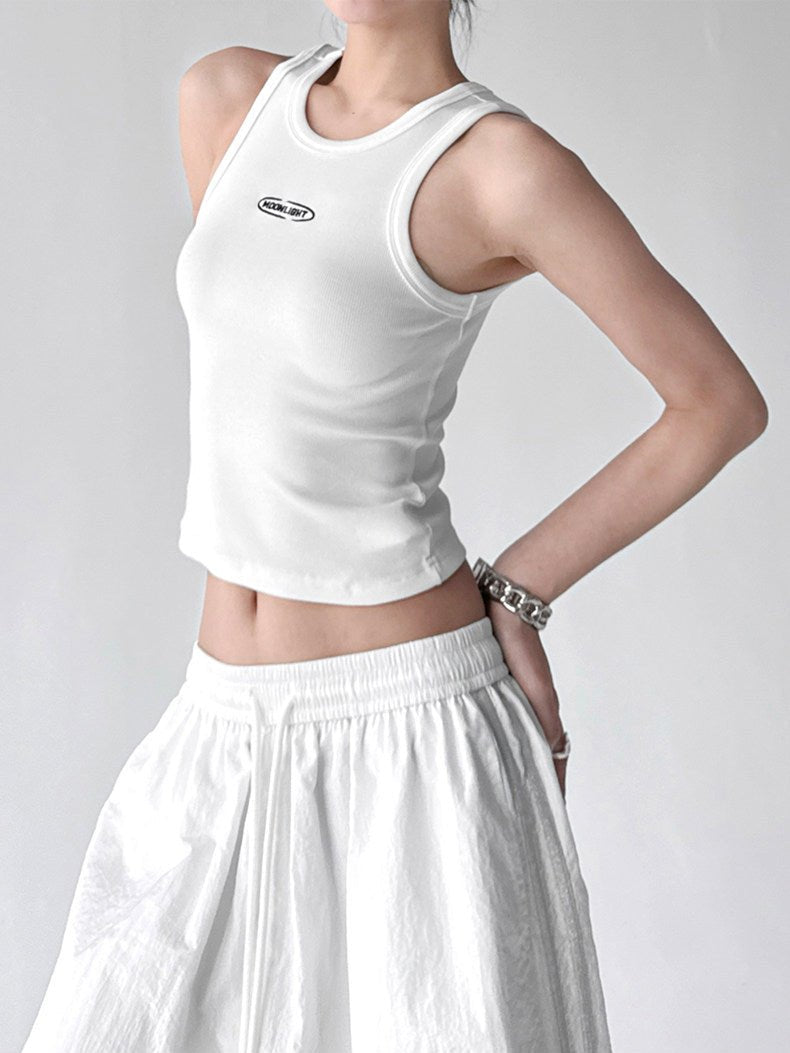 Letter-Detail Fitted Tank Top - CT6657 - COPPING THREADS - CT ORIGINALS