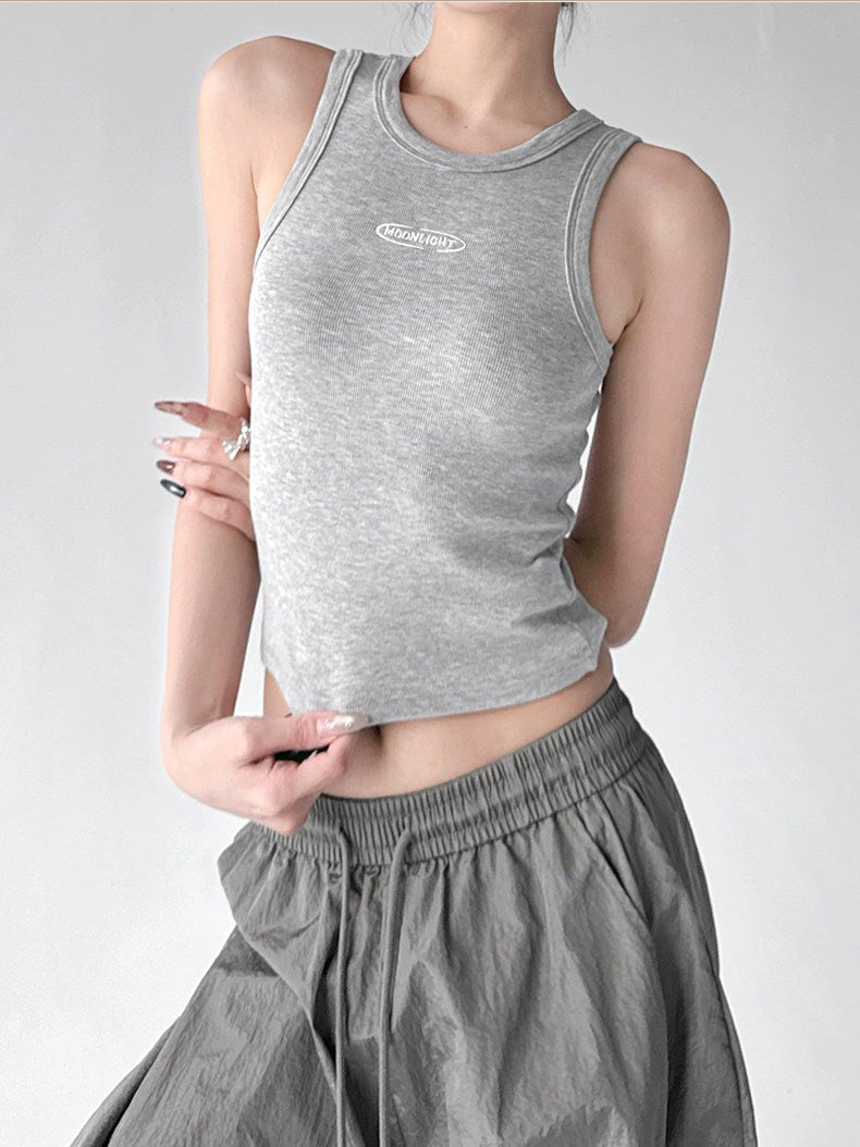 Letter-Detail Fitted Tank Top - CT6657 - COPPING THREADS - CT ORIGINALS