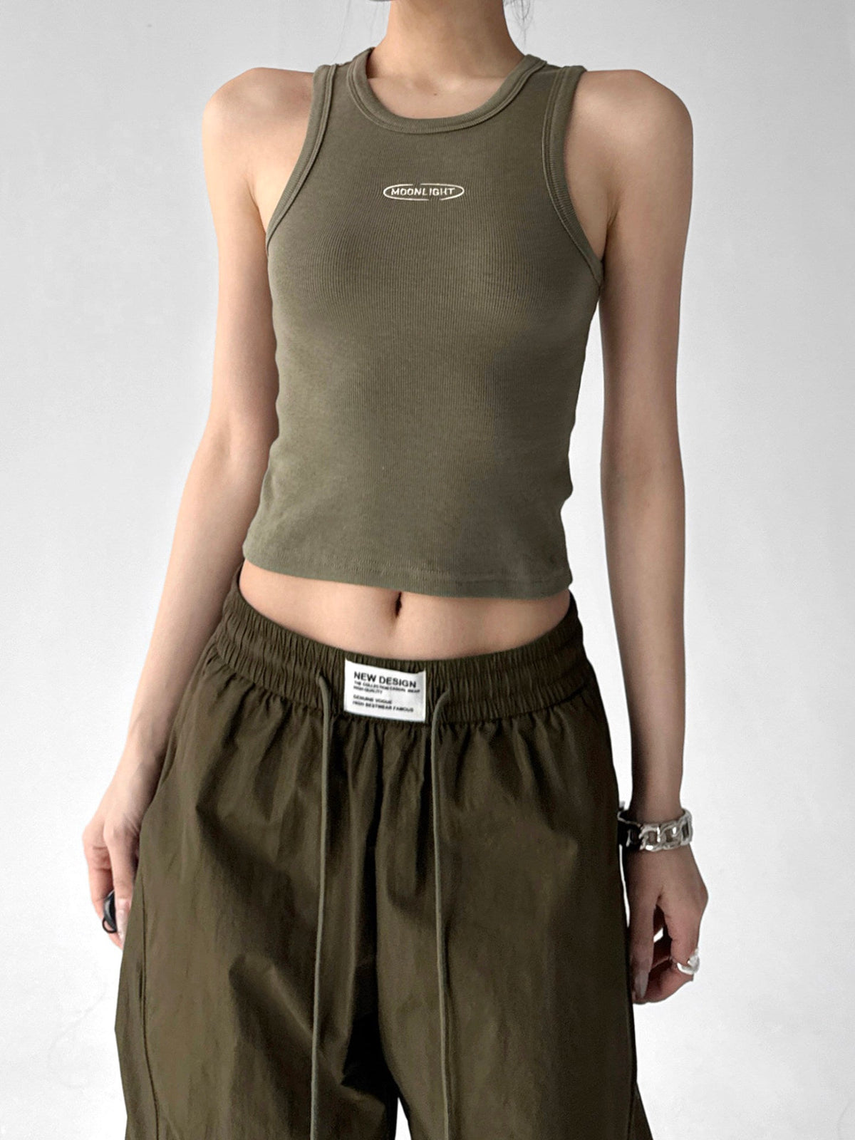 Letter-Detail Fitted Tank Top - CT6657 - COPPING THREADS - CT ORIGINALS 메인 이미지