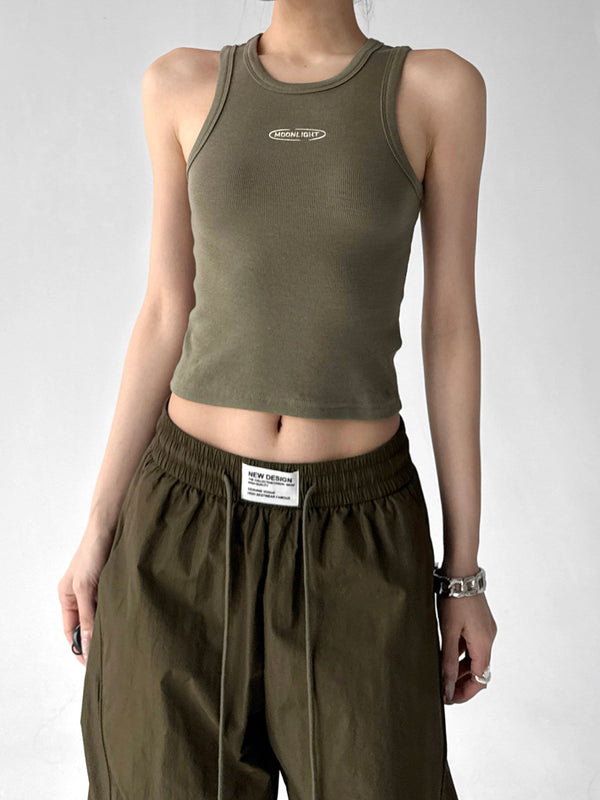 Letter-Detail Fitted Tank Top - CT6657 - COPPING THREADS - CT ORIGINALS
