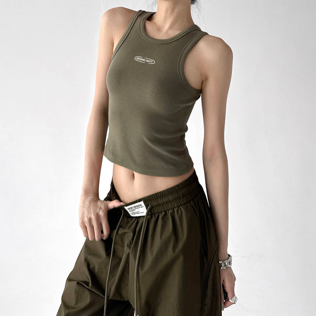 Letter-Detail Fitted Tank Top - CT6657 - COPPING THREADS - CT ORIGINALS