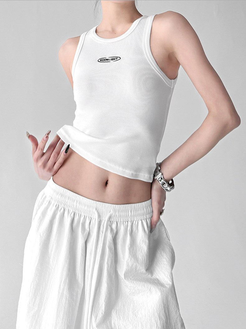 Letter-Detail Fitted Tank Top - CT6657 - COPPING THREADS - CT ORIGINALS