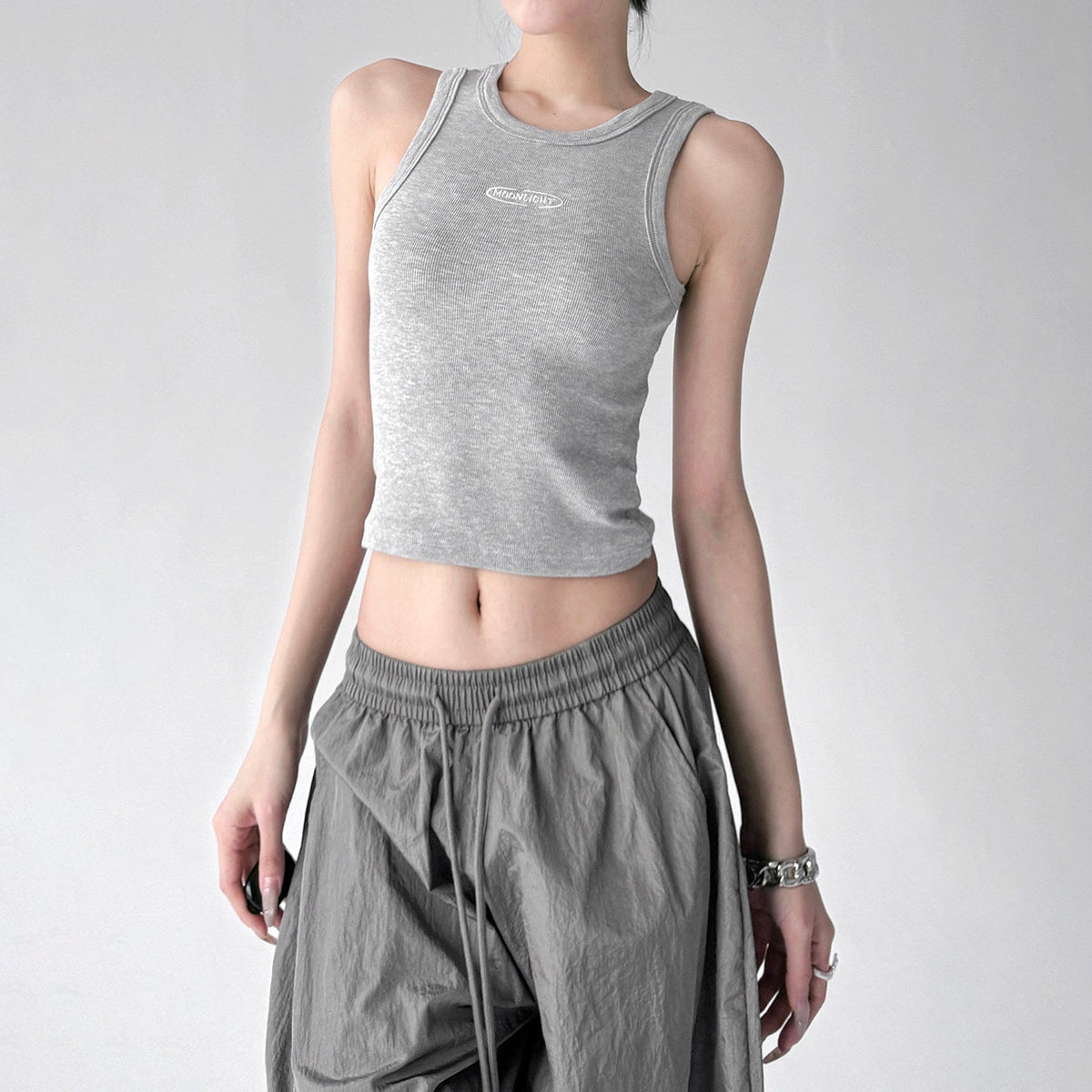 Letter-Detail Fitted Tank Top - CT6657 - COPPING THREADS - CT ORIGINALS