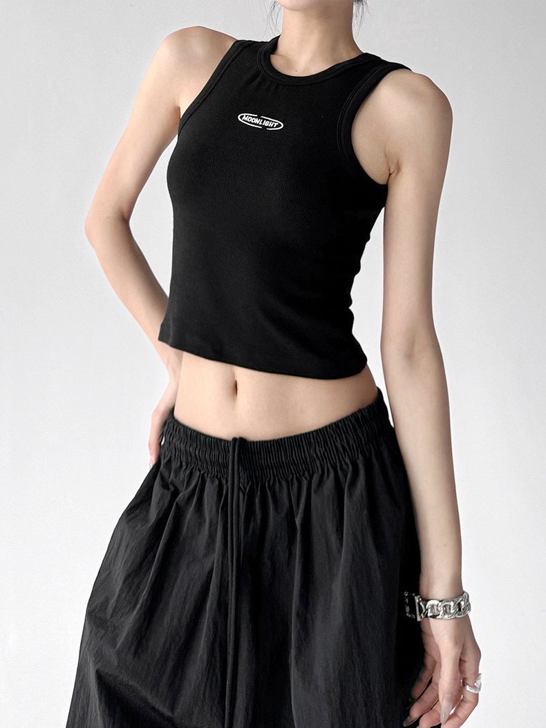 Letter-Detail Fitted Tank Top - CT6657 - COPPING THREADS - CT ORIGINALS