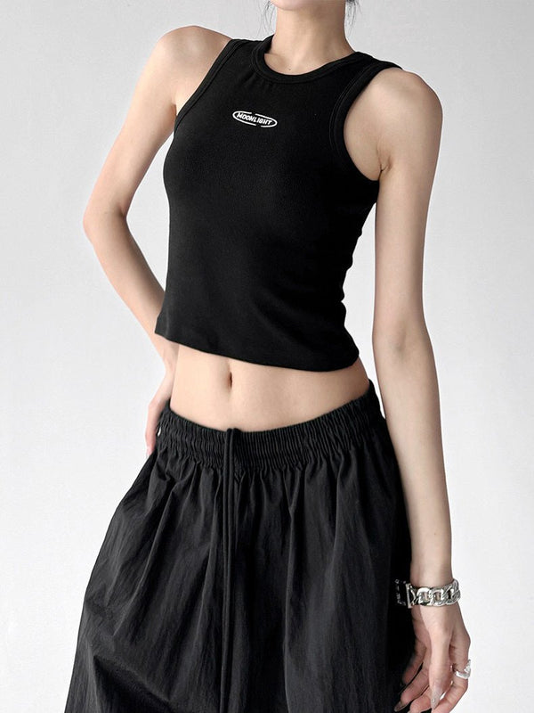 Letter-Detail Fitted Tank Top - CT6657 - COPPING THREADS - CT ORIGINALS