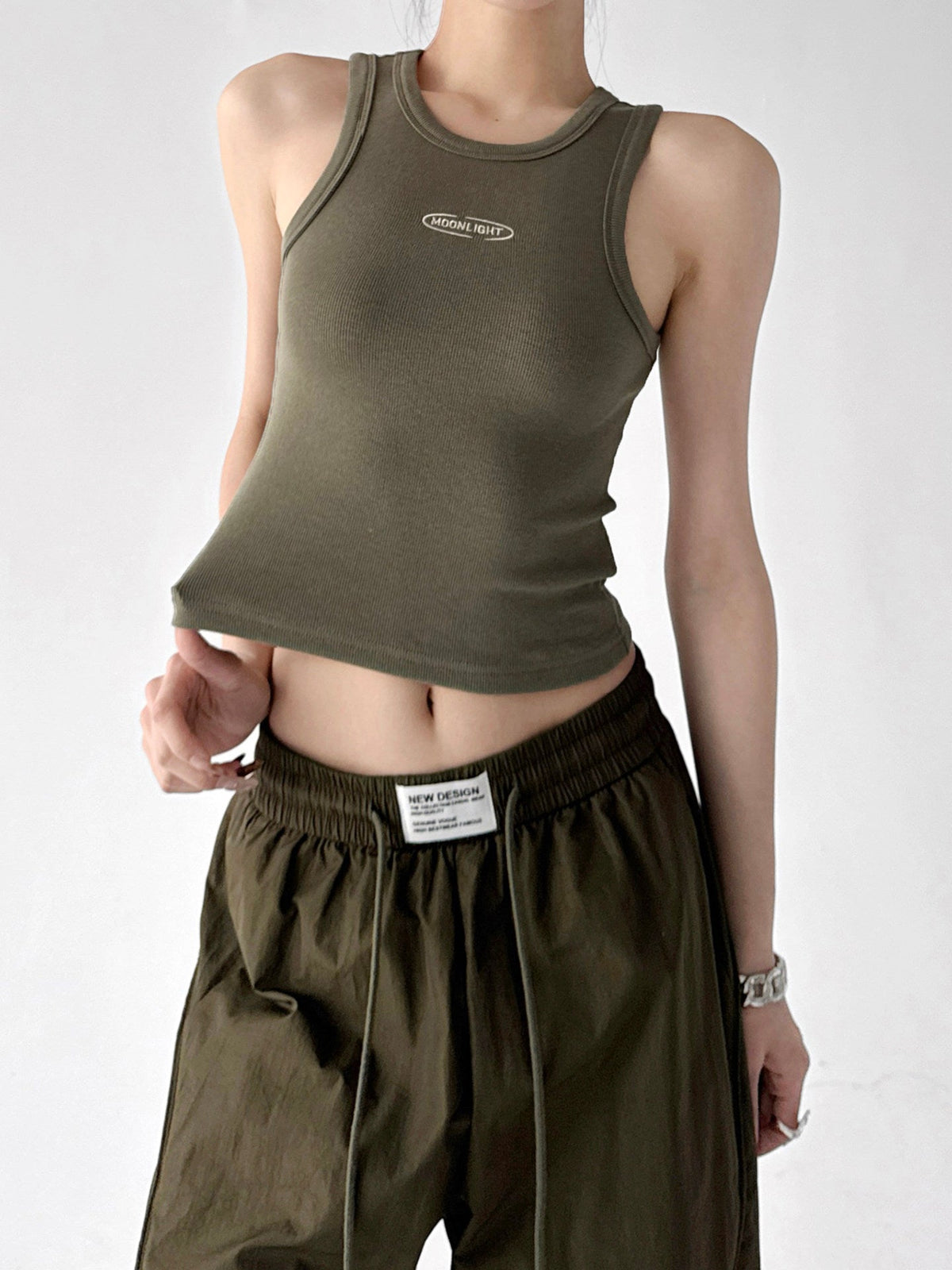 Letter-Detail Fitted Tank Top - CT6657 - COPPING THREADS - CT ORIGINALS