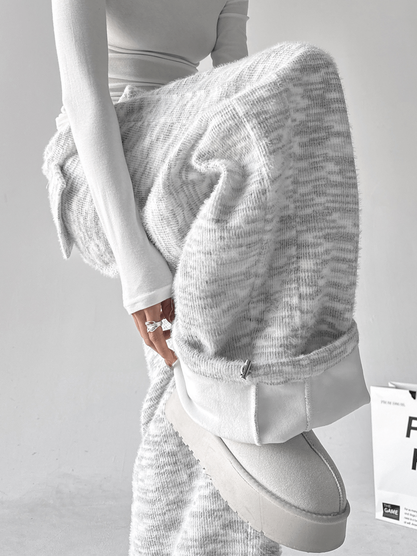 Letter Embroidered Wide - Leg Sweatpants - COPPING THREADS - CT Select