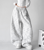 Letter Embroidered Wide - Leg Sweatpants - COPPING THREADS - CT Select