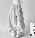 Letter Embroidered Wide - Leg Sweatpants - COPPING THREADS - CT Select